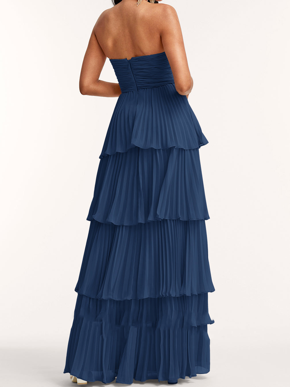 A- Line Chiffon Gown