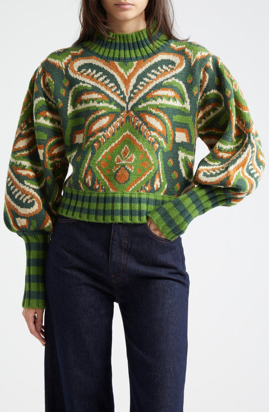 Green Pinneaple Sweater