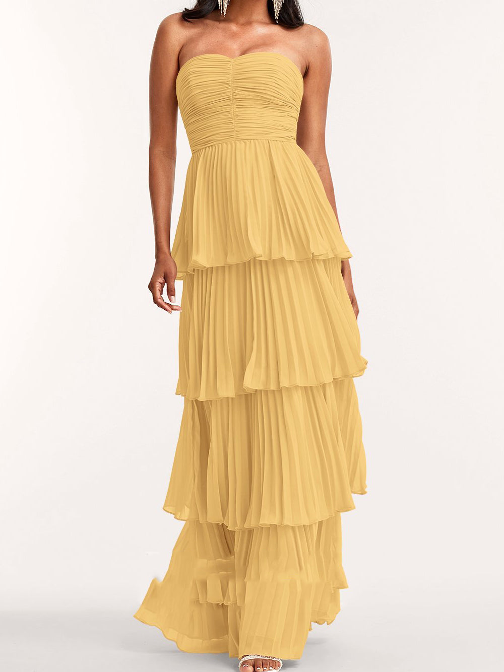 A- Line Chiffon Gown