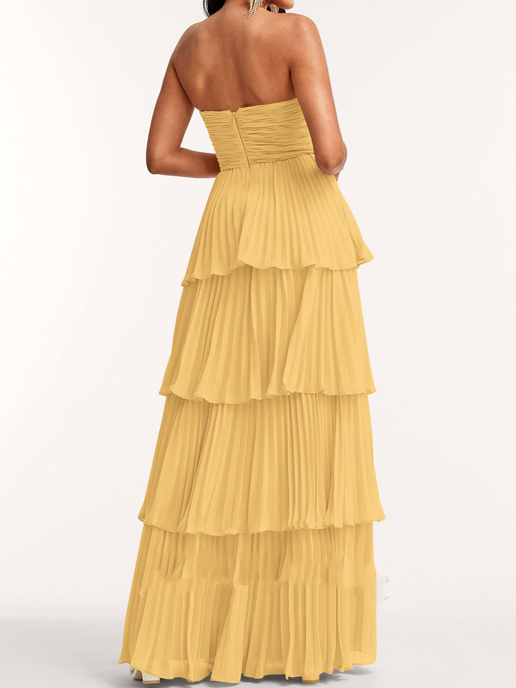 A- Line Chiffon Gown