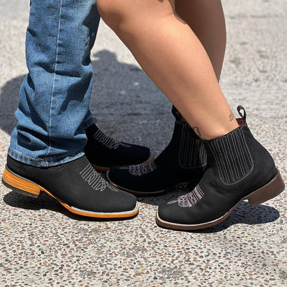 Couple's Retro Cowboy Short Boots