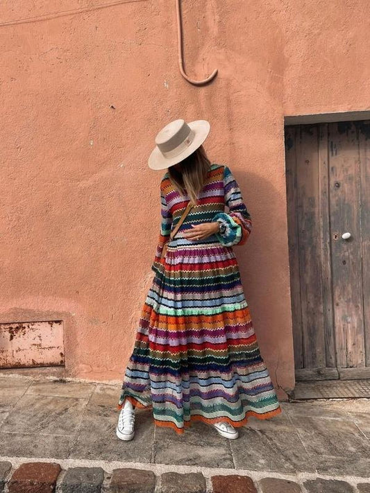 Multicolor Maxi Dress