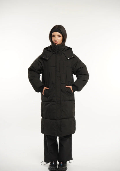 Hooded Long Puffer Jacket