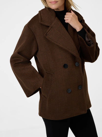 Lapel Collar Short Coat