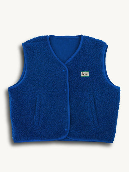 Blue Wool Vest Jacket