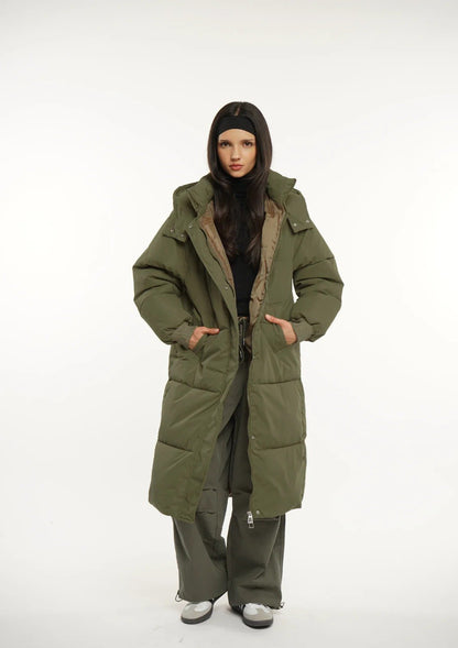 Hooded Long Puffer Jacket