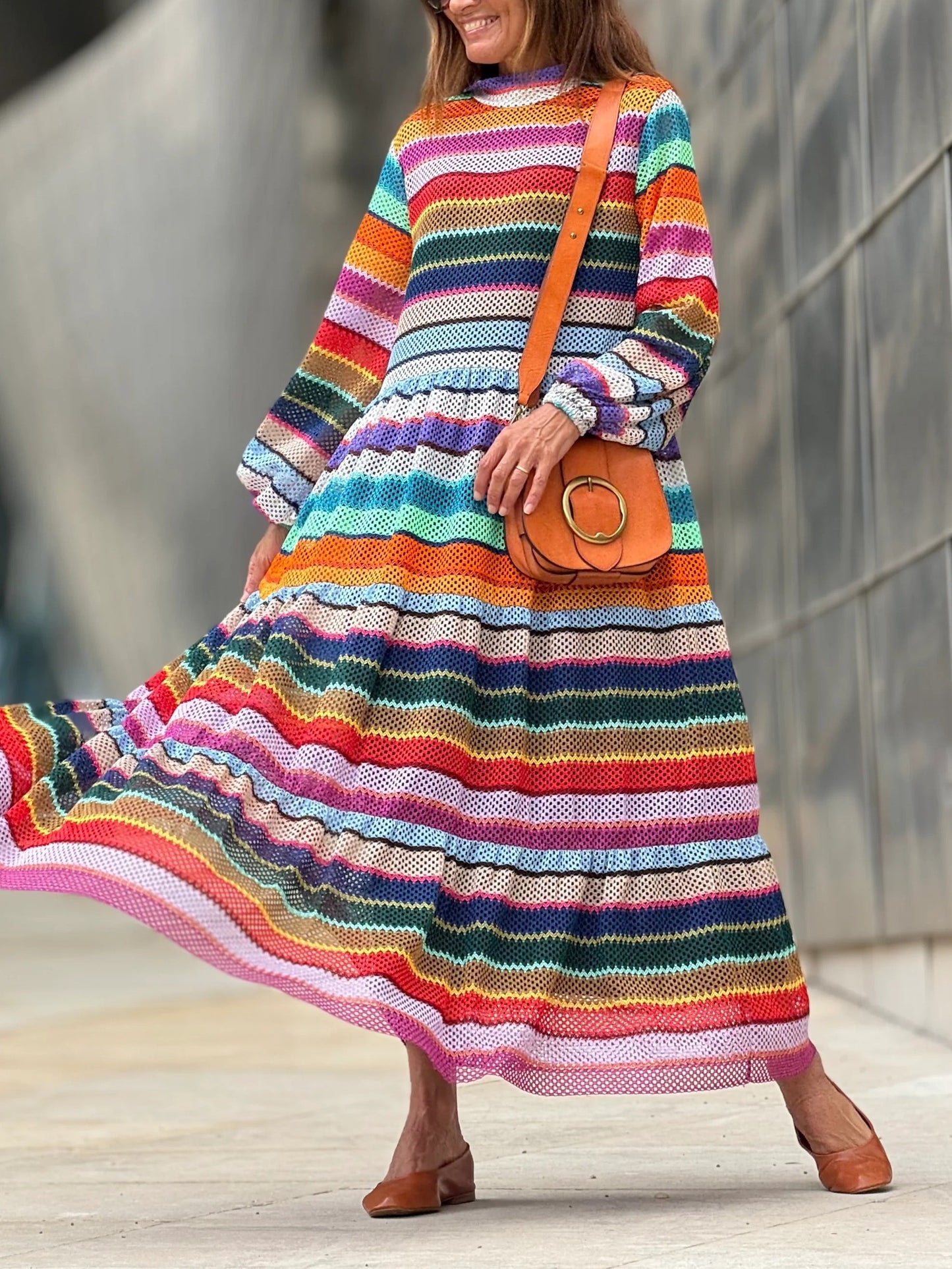 Multicolor Maxi Dress