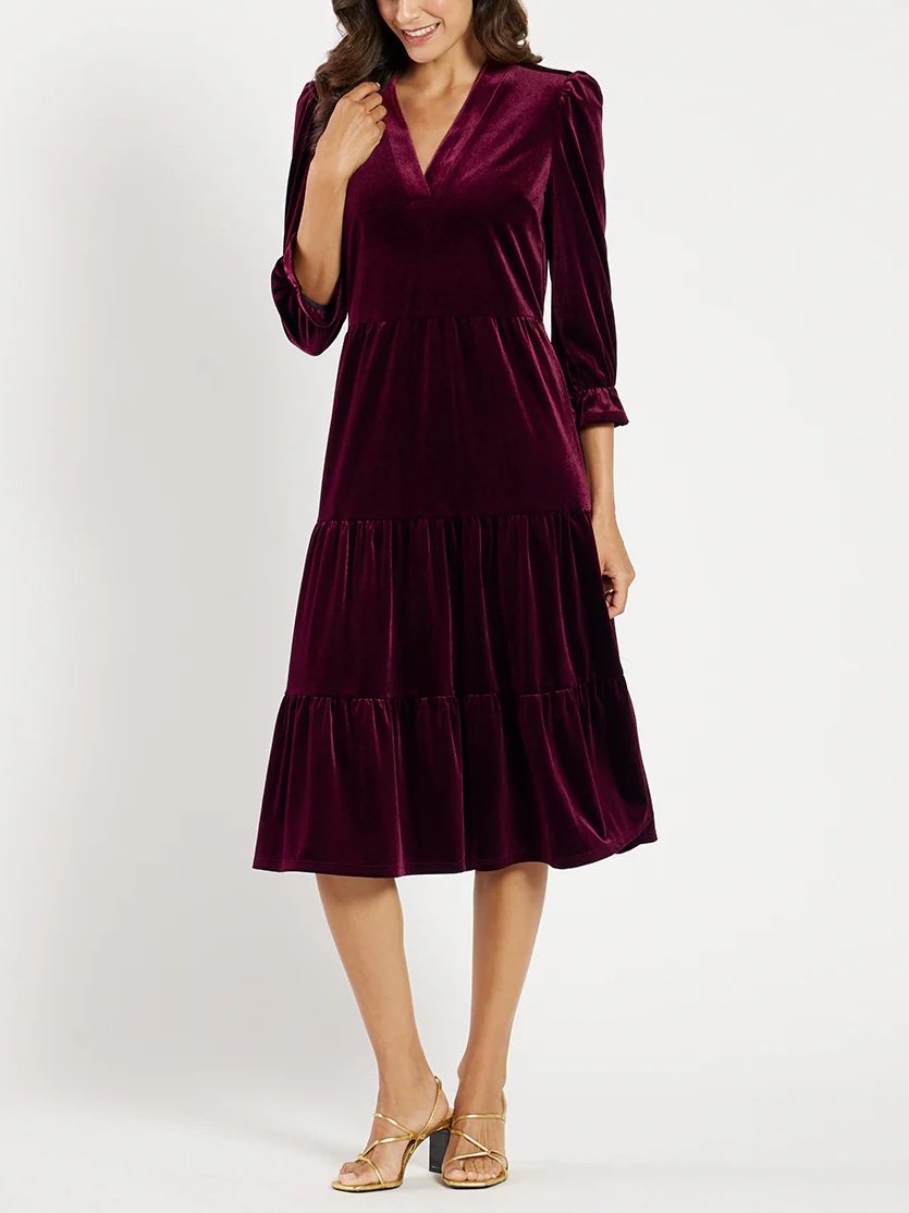 Stretch Velvet Dress