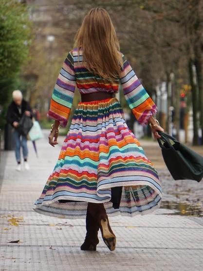 Multicolor Maxi Dress