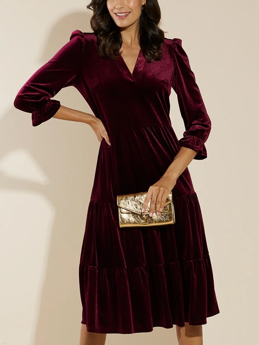 Stretch Velvet Dress