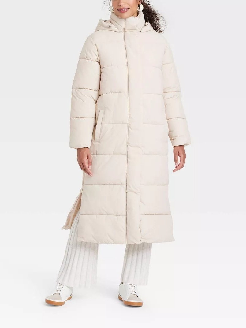 Hooded Duvet Puffer Jacket