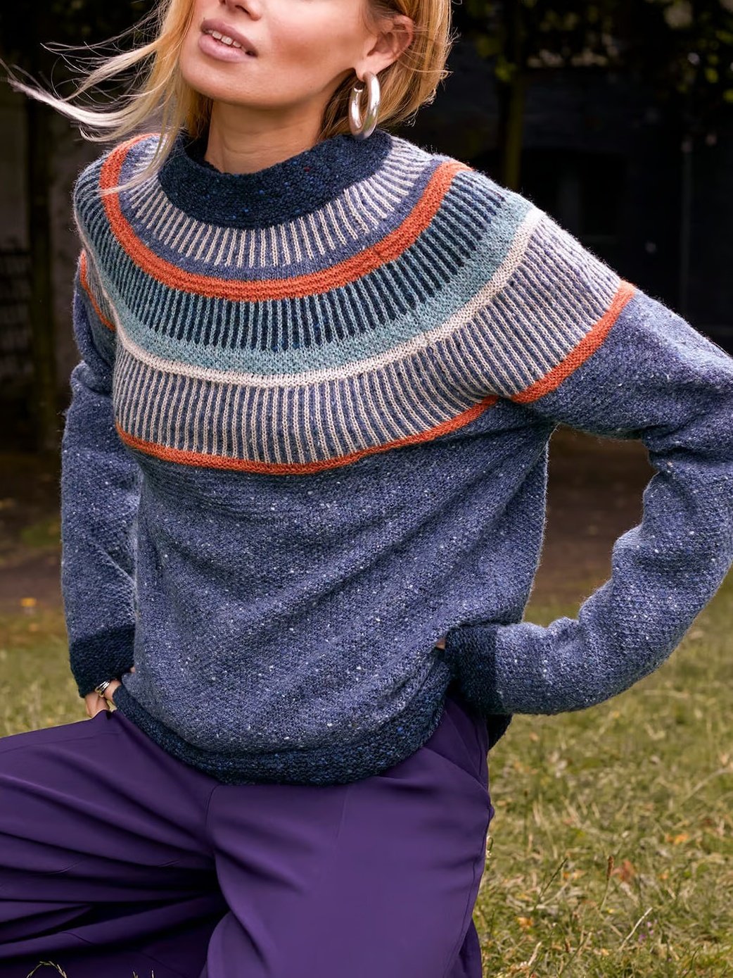 Funnel-neck Sweater