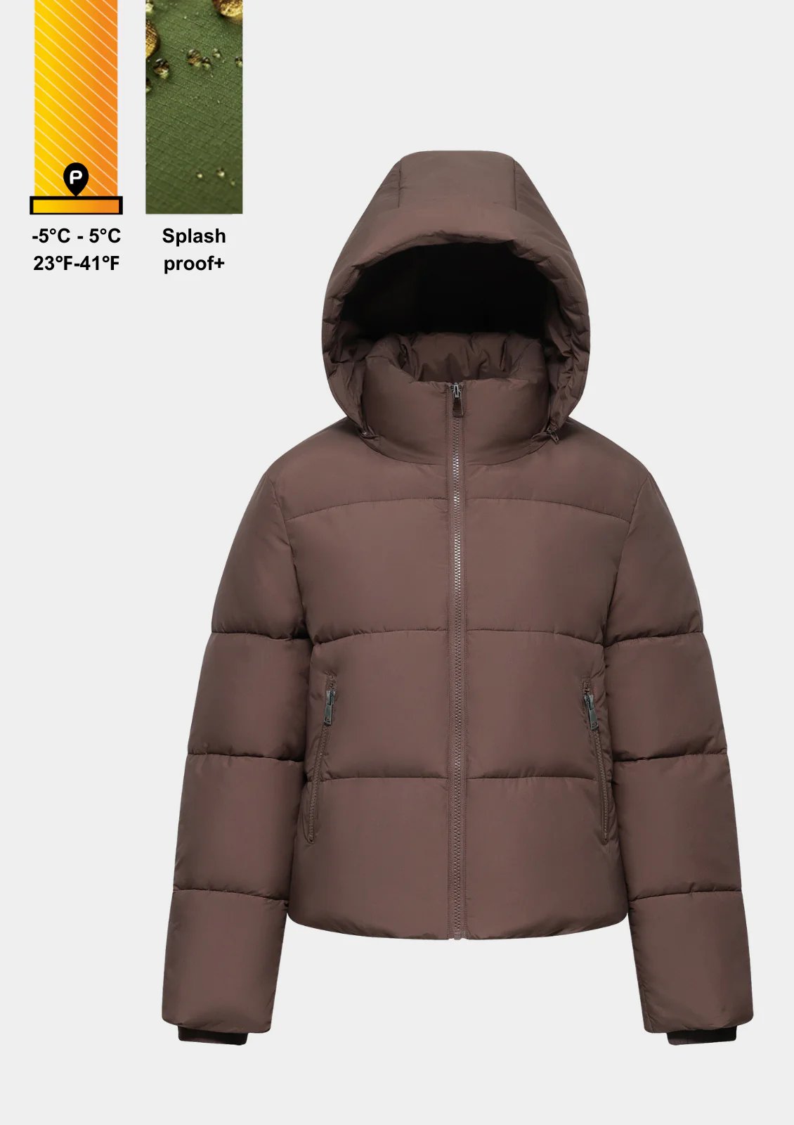 Detachable Hood Puffer Jacket