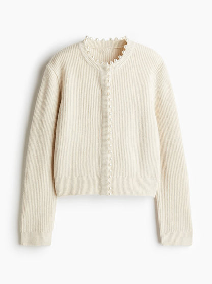 Pearl Knit Cardigan Sweater Coat