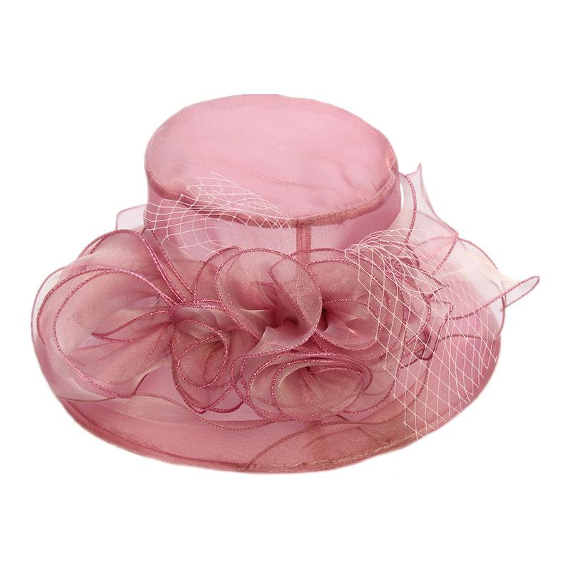 Women's Wide Brim Church Bridal Tea Party Wedding Hat