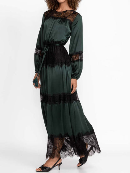 Tiered Lace Maxi Dress