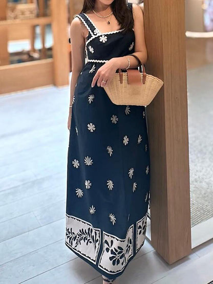 Printed Sling Dress