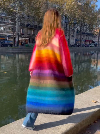 Rainbow Sequined Cardigan