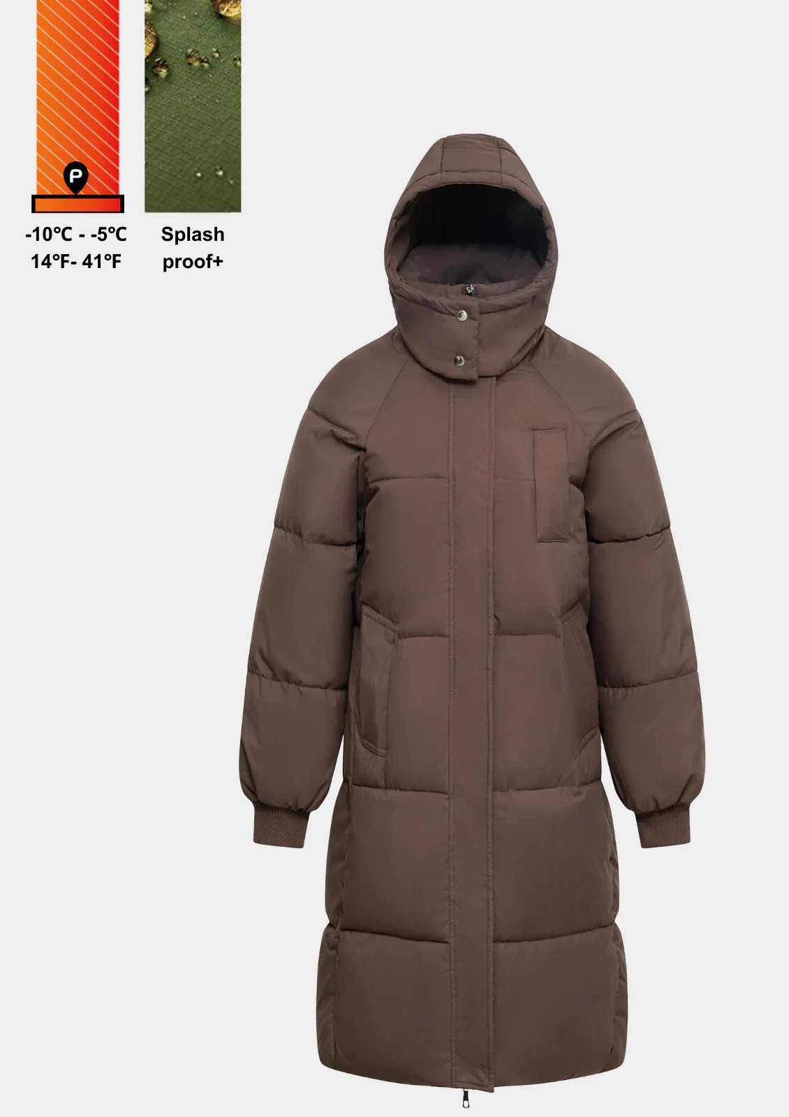 Hooded Long Puffer Jacket