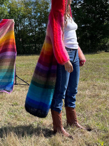 Rainbow Sequined Cardigan