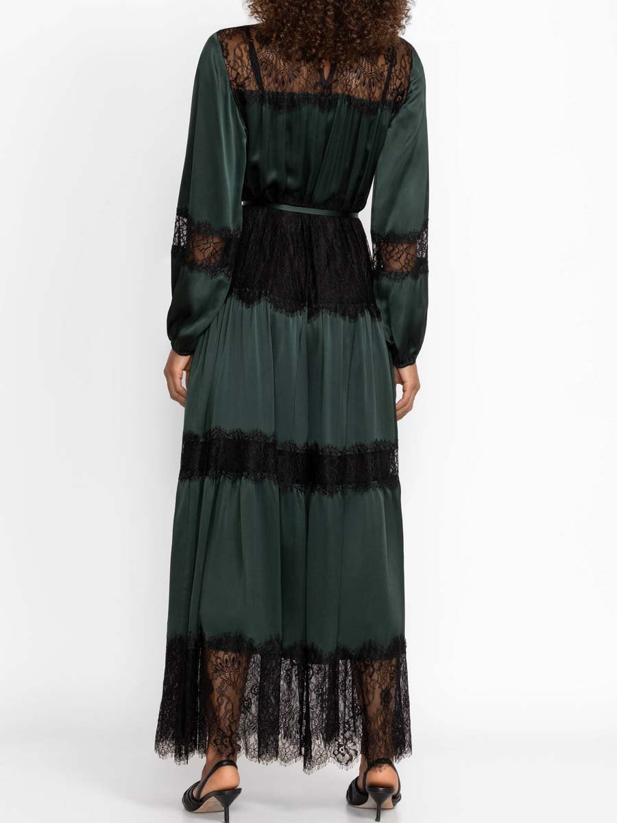 Tiered Lace Maxi Dress