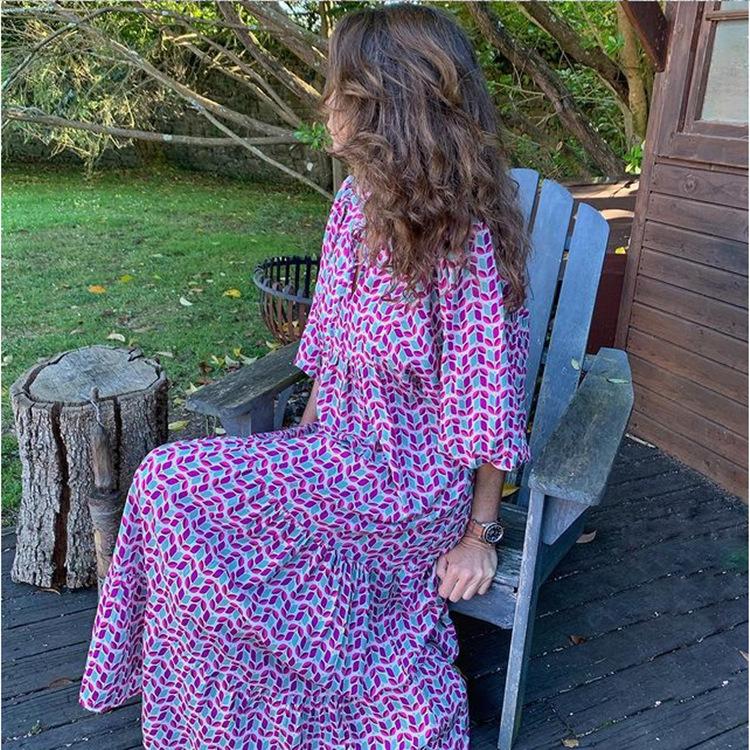 Floral Loose Casual Maxi Dress