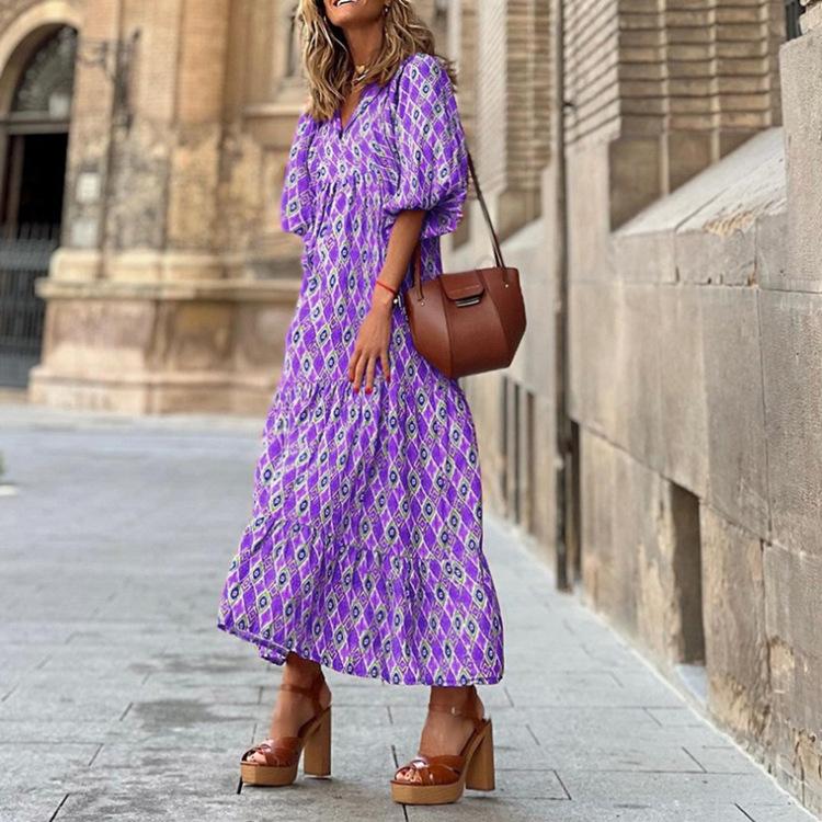 Floral Loose Casual Maxi Dress