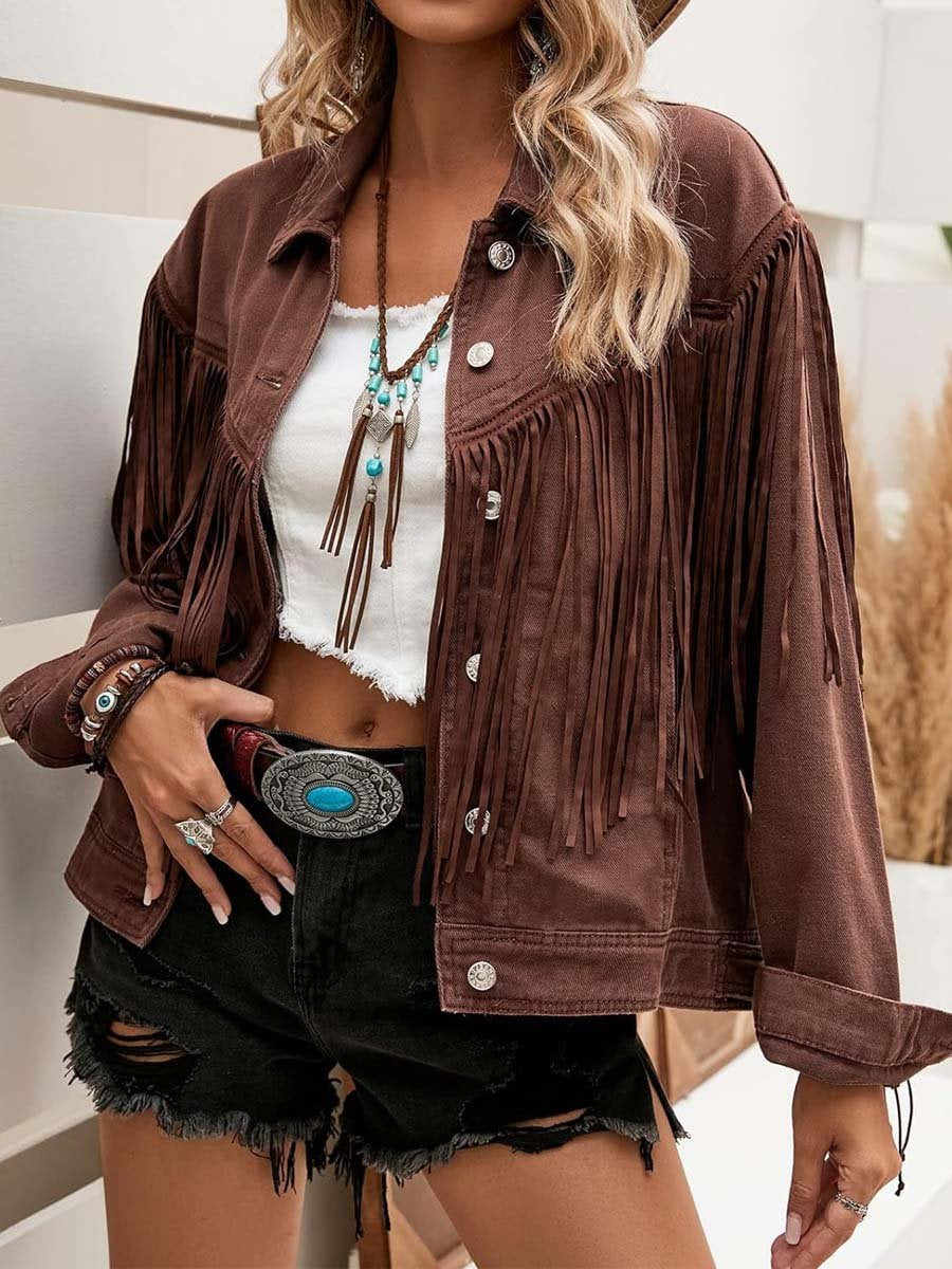 Tassels Patchwork Jacket