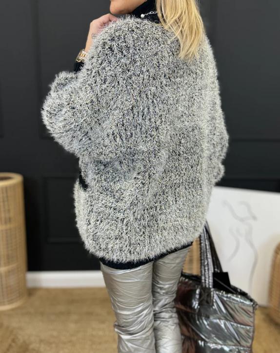 Elegant Beaded Knit Cardigan