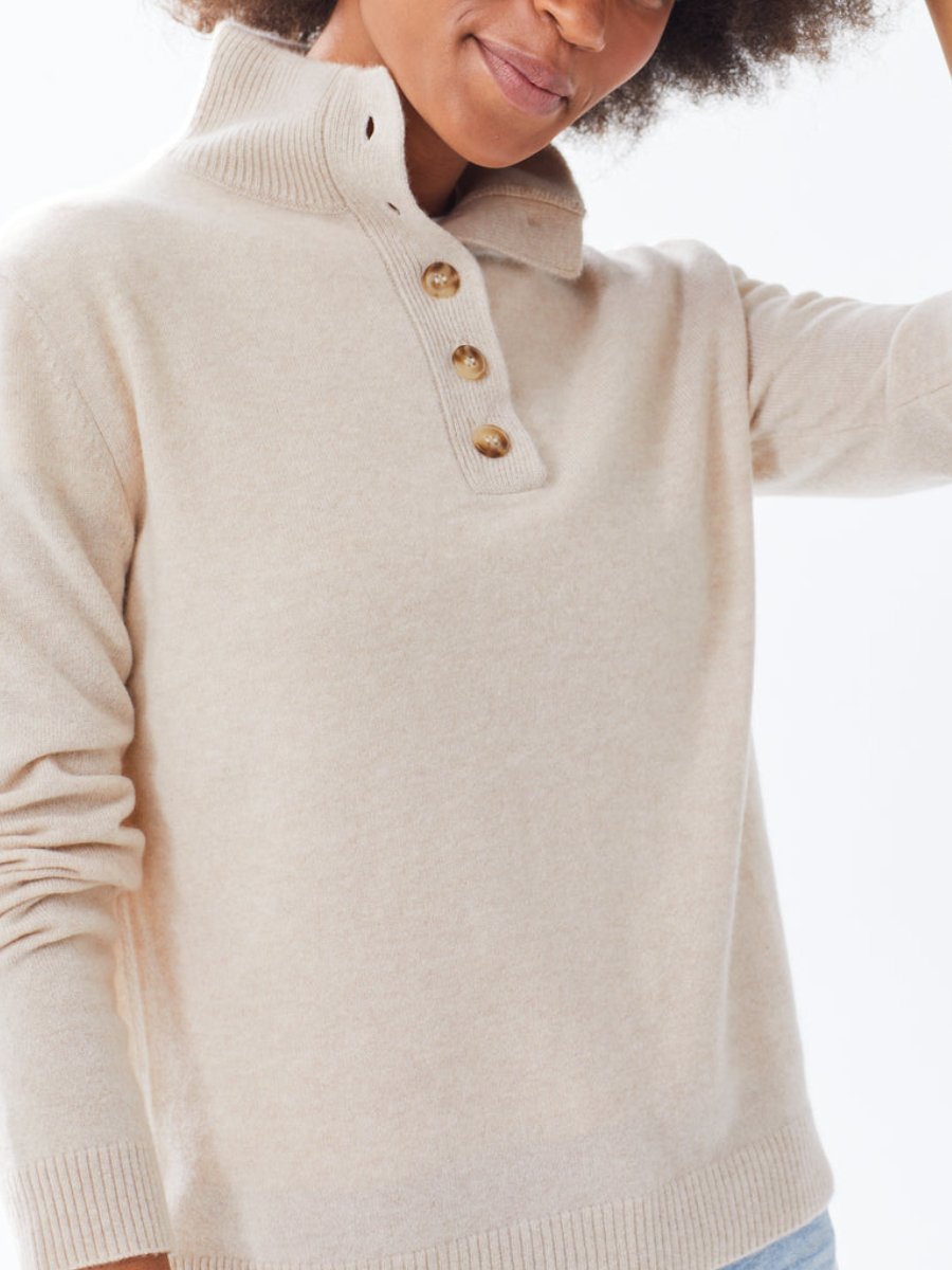 Comfortable Button Gentle Loose Sweater