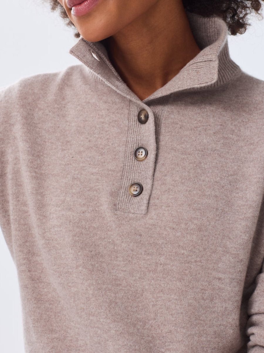 Comfortable Button Gentle Loose Sweater