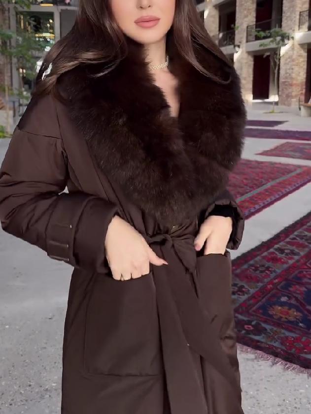 Faux Fur Long Coat