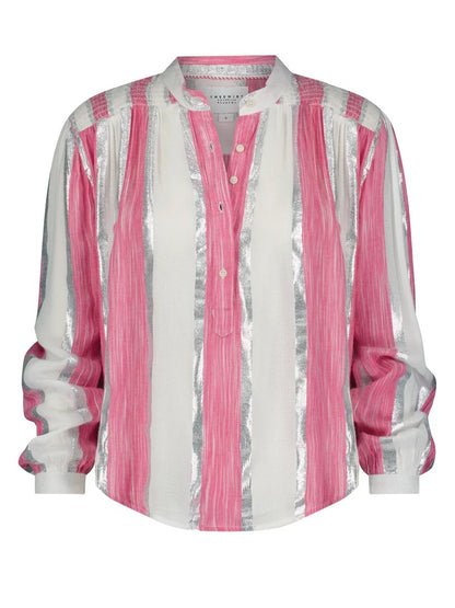 Fashion Design Sense Striped Print Shirt