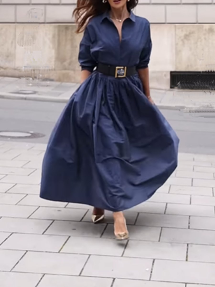 Navy Loose Dress