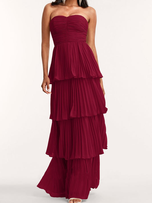 A- Line Chiffon Gown